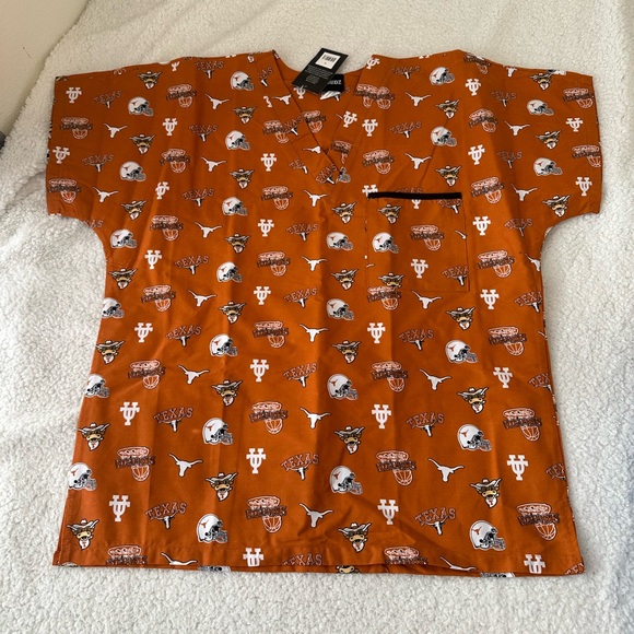 University of Texas Longhorns Scrub Duds scrub top - Picture 1 of 9